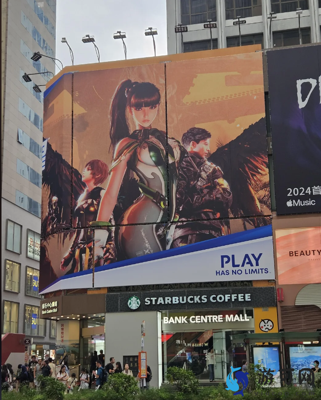 星刃巨幅广告惊现香港
